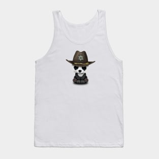 Cute Baby Panda Sheriff Tank Top